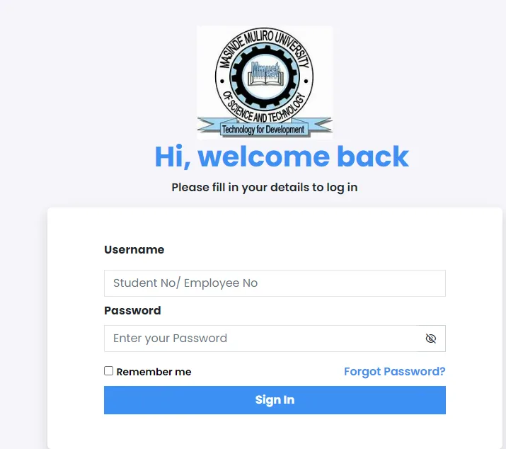 MMUST Student Portal