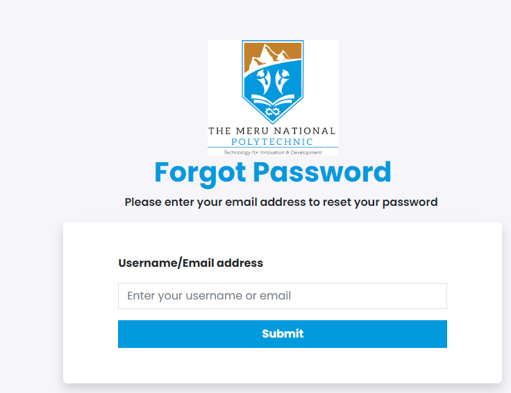 Access the Mnp Student Portal for Meru National Polytechnic