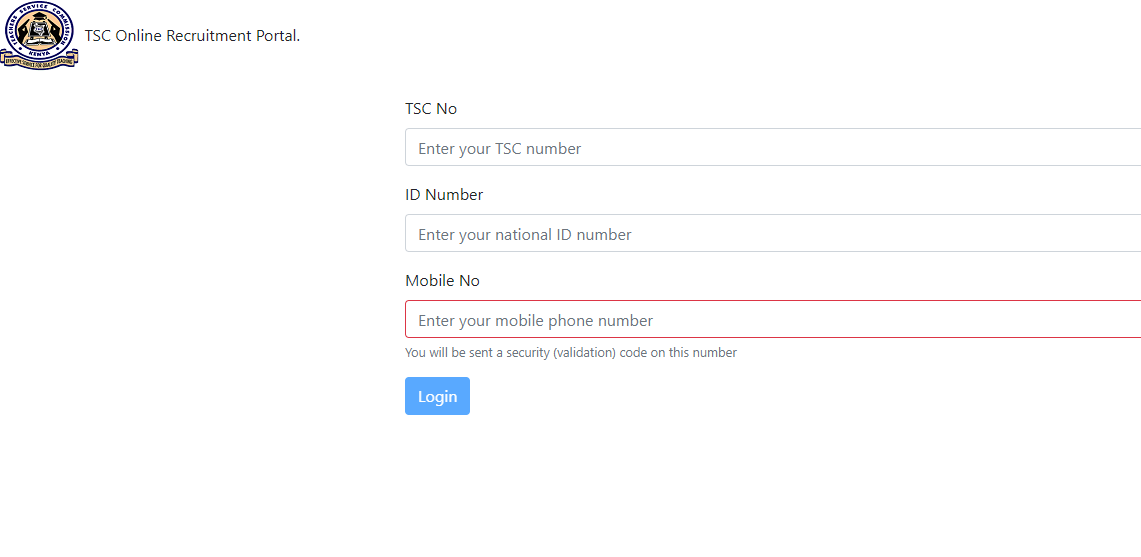 TSC Recruitment Portal