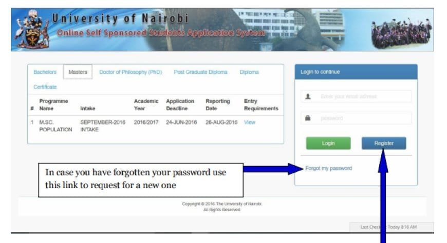 Step-by-Step Uonbi Online Application Process
