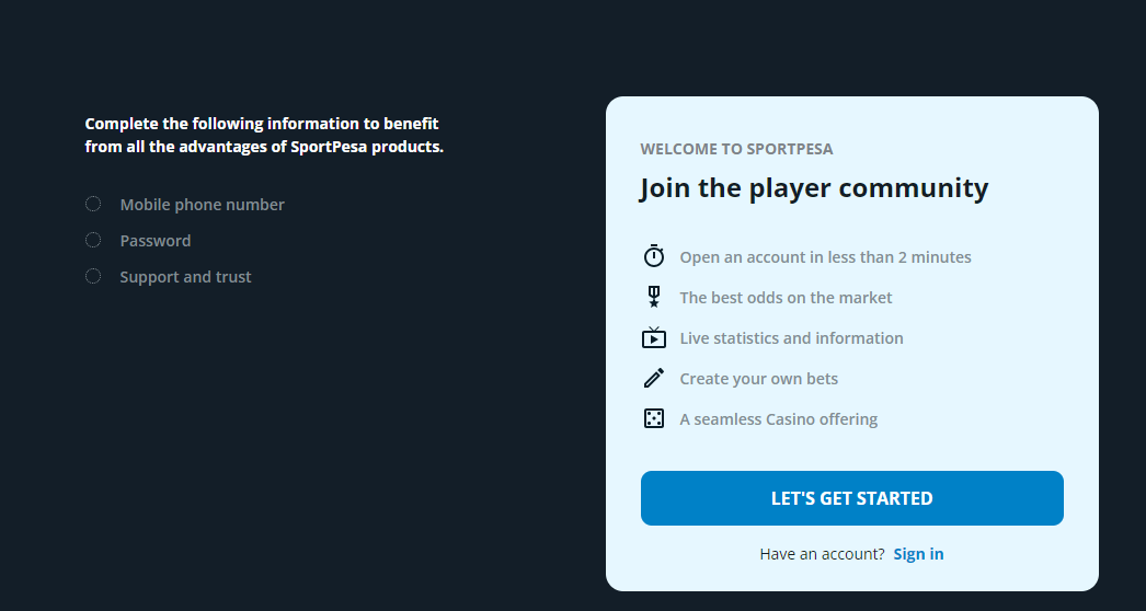 SportPesa Aviator: Login and Registration Guide