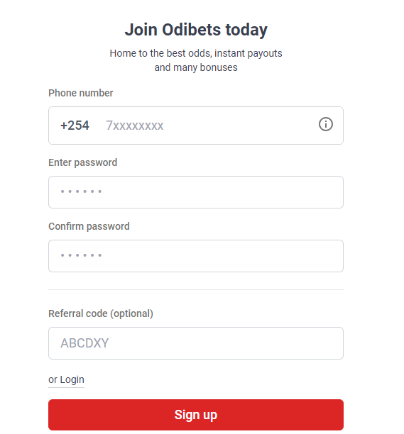 Odibet App and Registration Guide